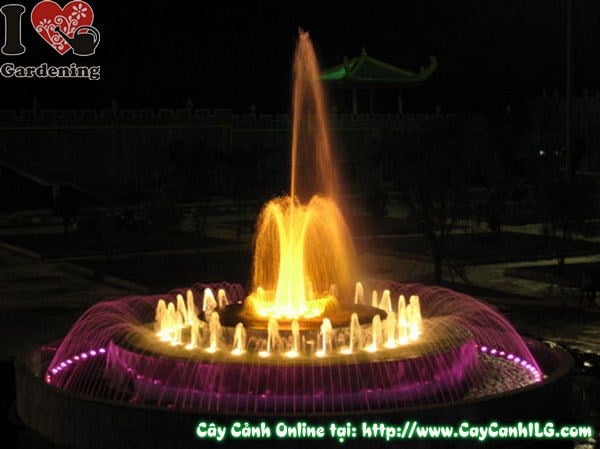 Đài phun nước nghệ thuật trang trí sân vườn cảnh quan