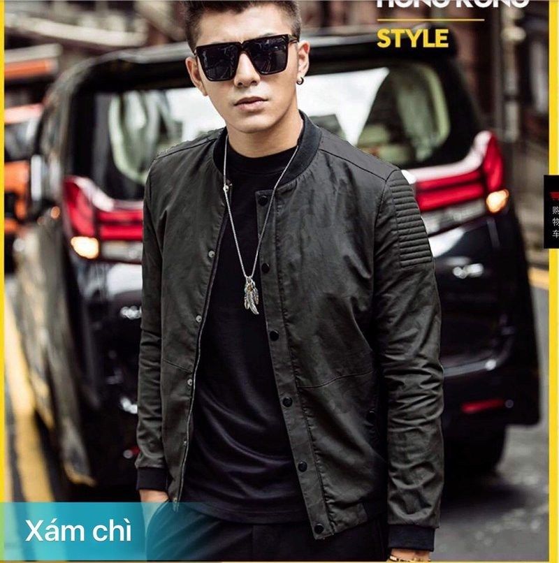 TKB114 - ÁO KHOÁC DÙ CHẰN GÒN CỰC HOT - XÁM CHÌ