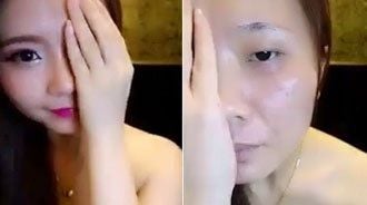 Đeo kính giãn tròng làm to mắt, choáng váng với gương mặt cô nàng từ Hàn Quốc