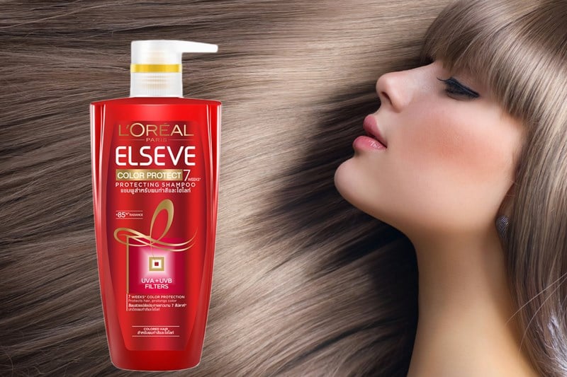dau goi giu mau cho toc nhuom l oreal elseve color protect shampoo 450ml