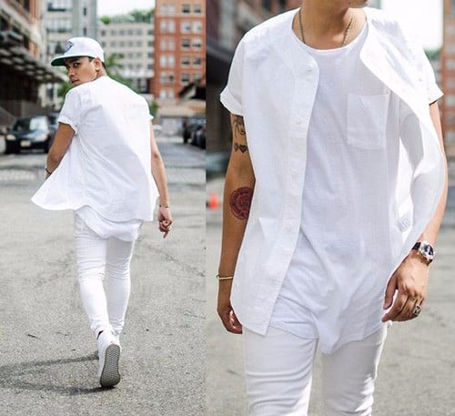 Phái mạnh đẳng cấp cùng all -in-white trong mùa lạnh - Ảnh 1