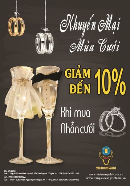 Trang Sức Vietnamgold : KM Mùa Cưới 2016 Giảm Giá 10% Nhẫn cưới
