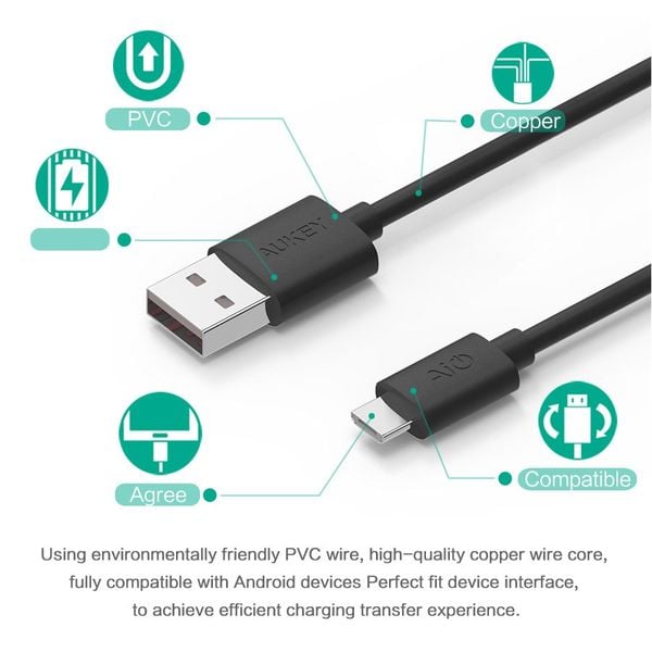 Cáp micro USB Aukey
