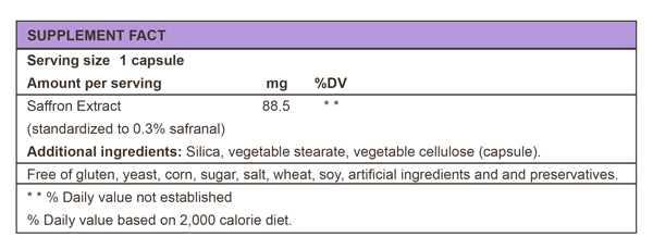 esteem Saffron Extract supplement