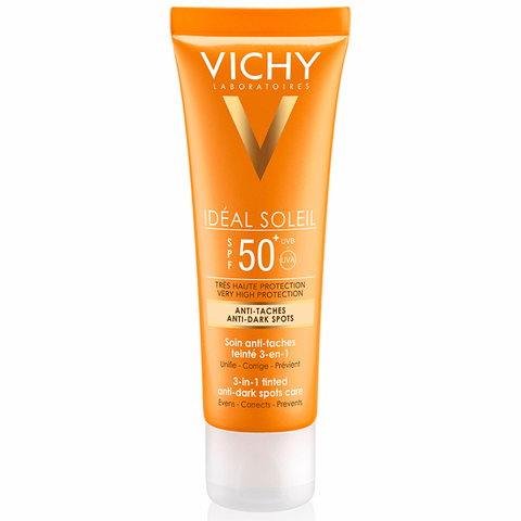 kem chong nang ngan ngua sam da vichy ideal soleil anti dark spot 3in1