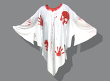 Áo ma trắng in hình máu - White ghost costume