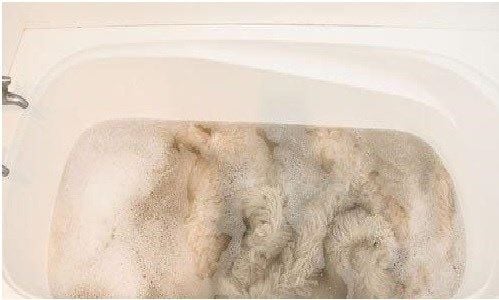 cách pha nước giặt chăn lông cừu