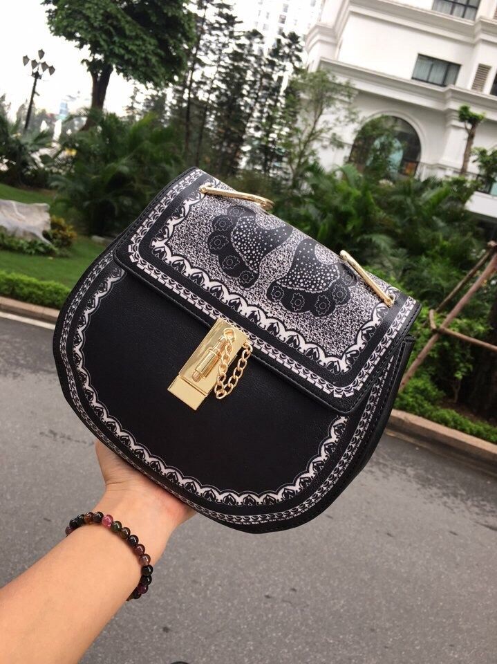 Túi xách Chloe hàng F1 size 22cm màu đen Đẹp