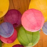 Đèn lồng tròn 35cm - Round paper lantern 35cm
