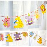 Dây cờ hình thú nhỏ - Circus animal bunting