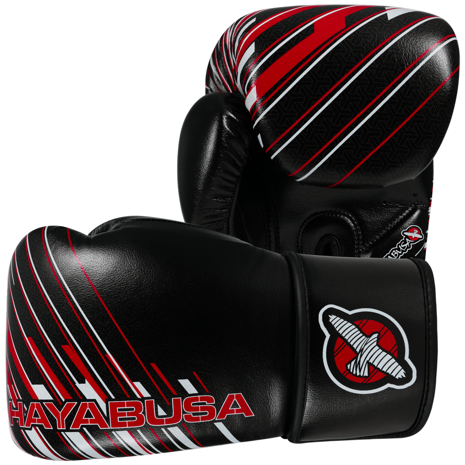 GĂNG TAY HAYABUSA IKUSA CHARGED 14OZ GLOVES - BLACK/RED