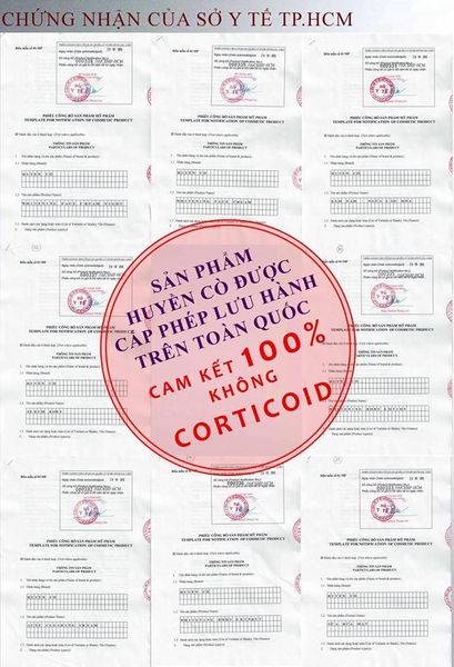 Giấy phép sử dụng mỹ phẩm Huyền Cò