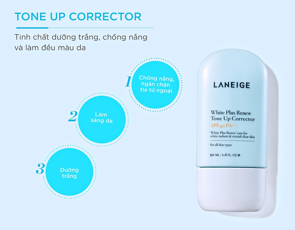 Laneige White Plus Renew Tone Up Corrector