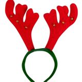 Băng đô Giáng sinh sừng nai đỏ có chuông - Headband Christmas - Red reindeer bells