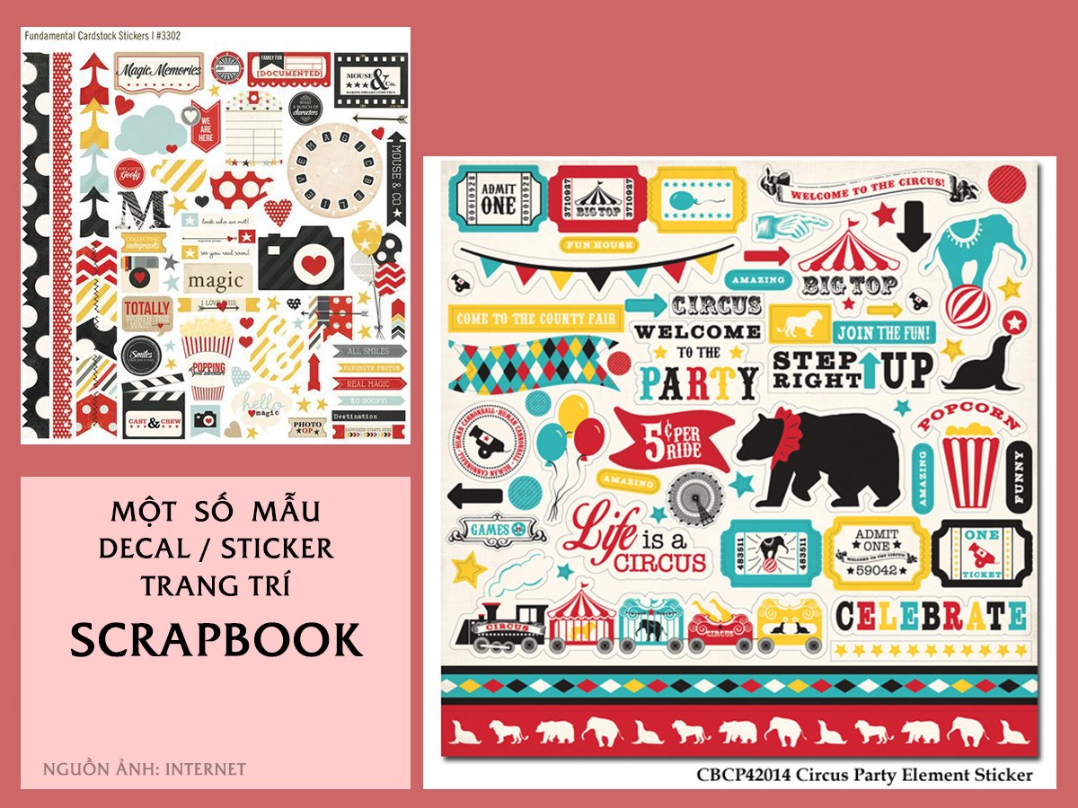 scrapbook sticker decal