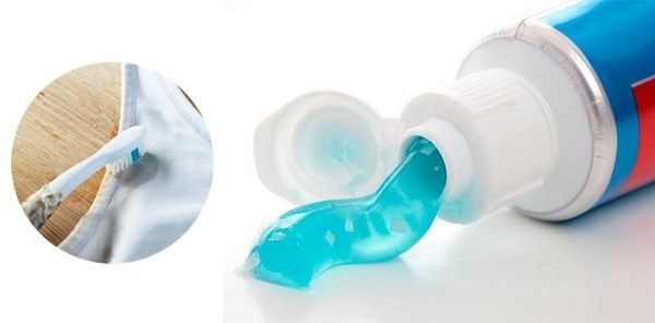 kem đánh răng giúp tẩy trắng quần áo