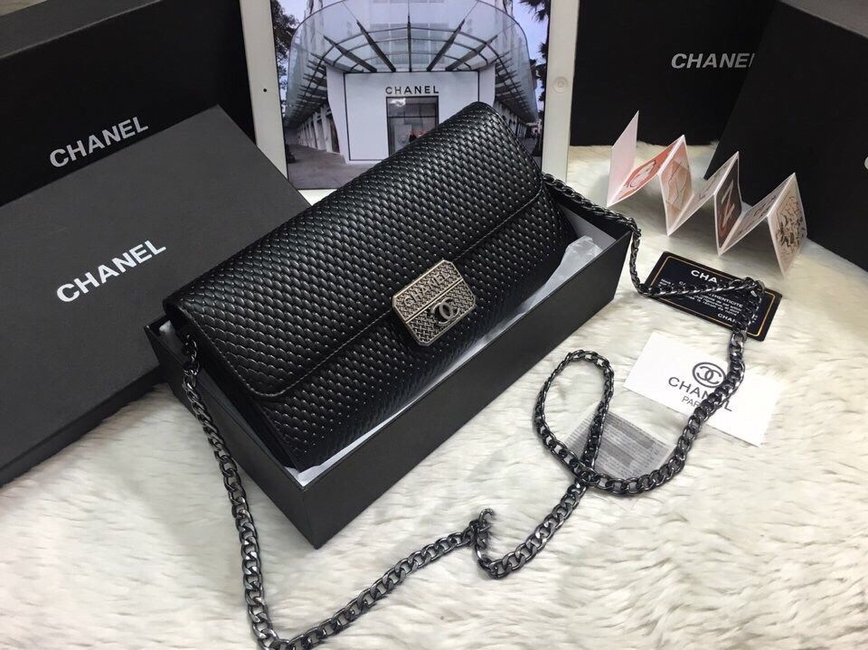 Ví cầm tay Chanel hàng Super da thật size 25cm