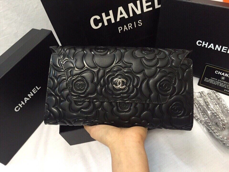 Ví cầm tay Chanel Super da bò thật size 25cm