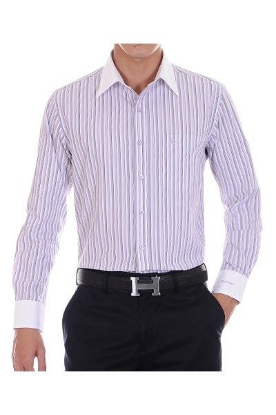 không nên chọn áo sơ mi nam sọc dọc cho người gầy