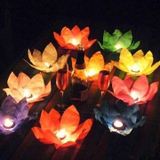 Đèn nổi nước hoa đăng 5/gói - Floating lotus flower votive candles 5/pack