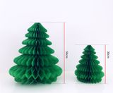 Đèn xếp hình cây thông S 30cm - Christmas tree honeycomb tissue paper 30cm