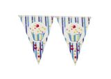 Dây cờ treo bộ Bánh cupcake xanh - Blue cupcake bunting