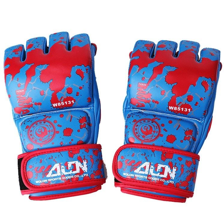 GĂNG TAY MMA WOLON BLOOD 2 GLOVES - BLUE