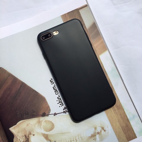Ốp Lưng Iphone 7 Plus Juicy Black Silicon Dẻo Màu Đen Đục