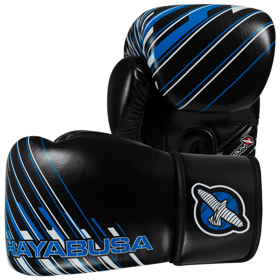 GĂNG TAY HAYABUSA IKUSA CHARGED 12OZ GLOVES - BLACK/BLUE