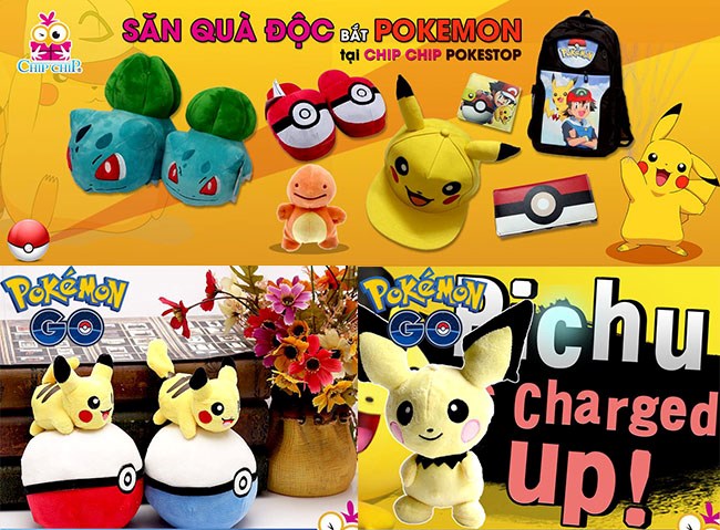 Shop Chipchip bán quà tặng Pokémon Go ở TPHCM - Pokestop