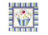 Khăn giấy ăn Bánh cupcake xanh 10/gói - Blue Cupcake paper napkins 10/pack