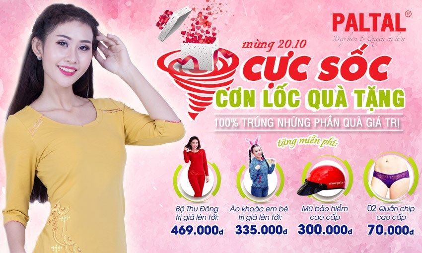 PALTAL Khuyến mãi cực hấp dẫn nhân ngày Phụ Nữ Việt Nam 20.10.2016 - KV Miền Bắc
