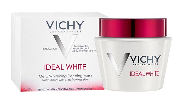 mat na ngu duong trang da ban dem vichy ideal white whitening sleeping mask 75ml