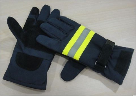 Găng tay chống cháy Nomex xanh đen 300 độ C