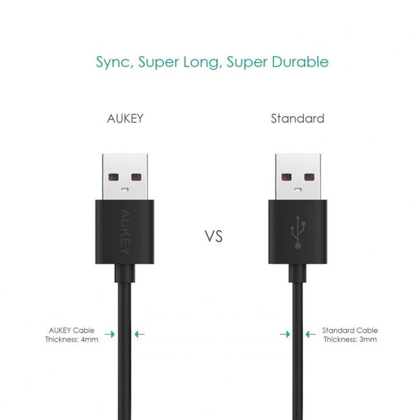 Cáp microUSB Aukey