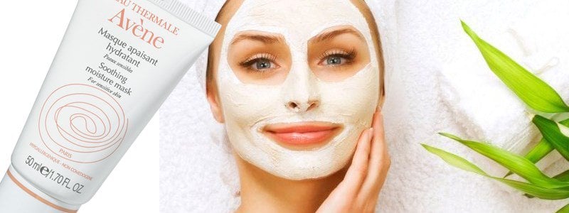 mat na duong da giu am cho da nhay cam avene soothing moisture mask