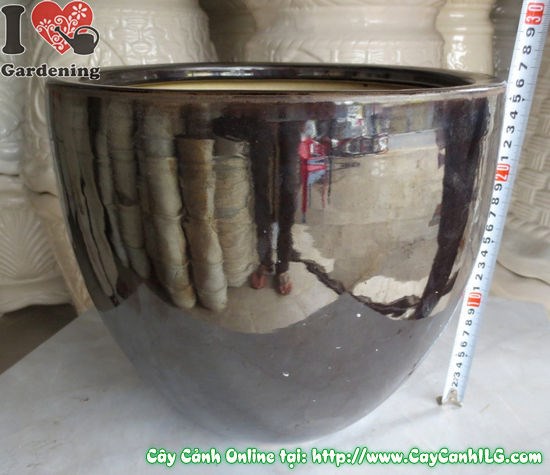 Cách bố trí chậu men đen trong không gian sân vườn và nội thất