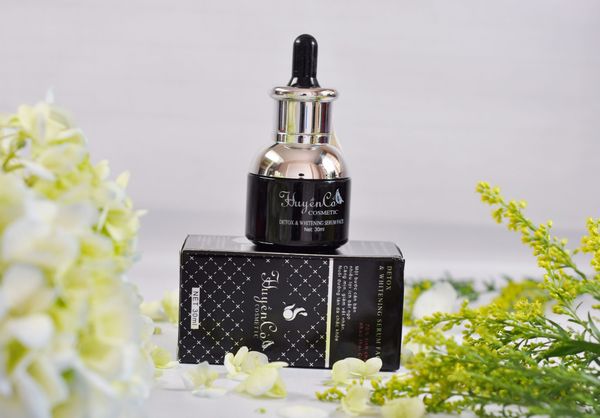 detox & whitening serum face huyền cò