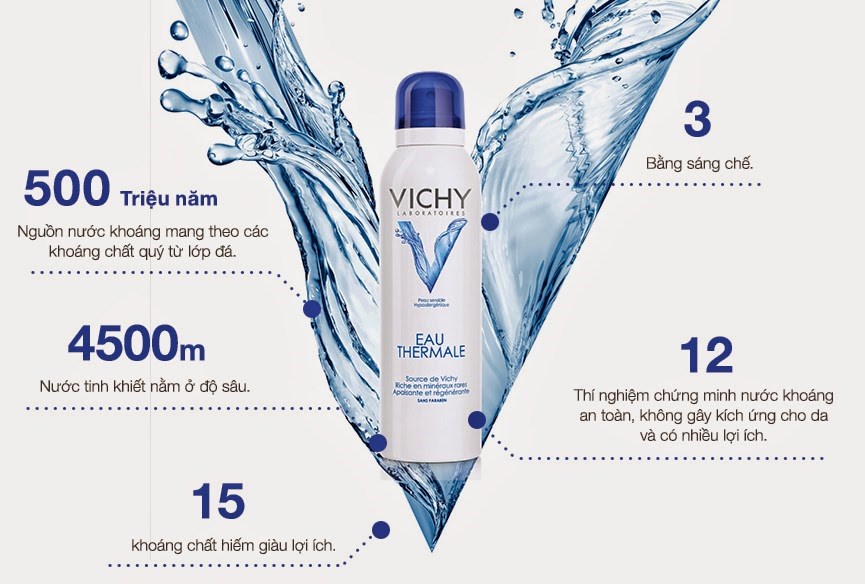 Xit khoang duong da Vichy Eau Thermale 300ml des
