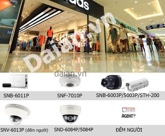 Camera an ninh lắp đặt ở cửa ra vào trung tâm thương mại, siêu thị, nhà hàng, shop