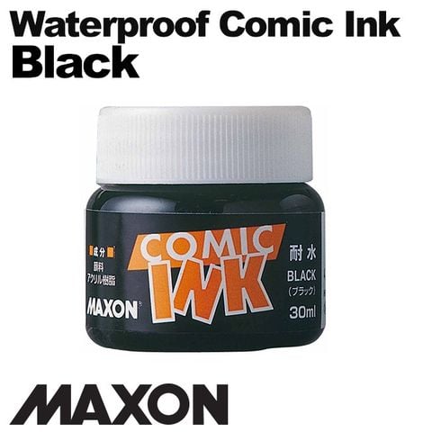 Mực vẽ comic Maxon, waterproof Black