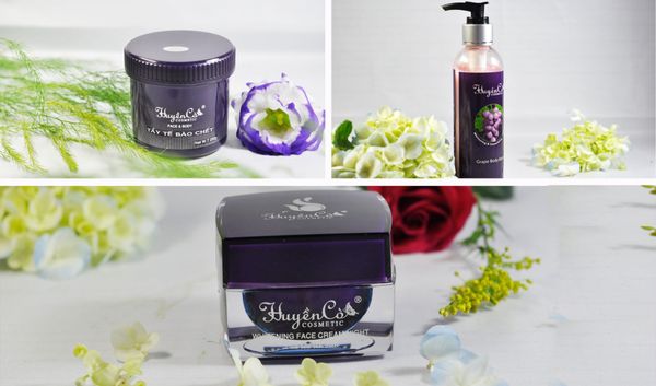 Bộ dưỡng trắng da mỹ phẩm Huyền Cò