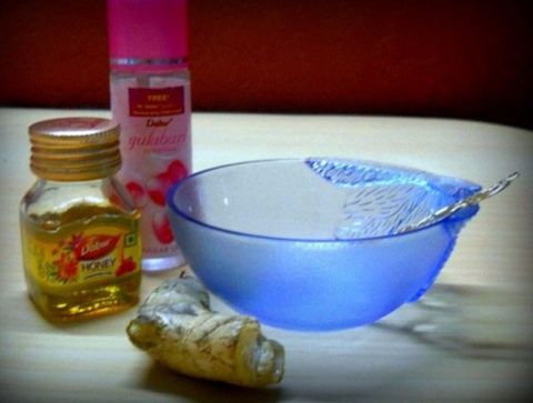Trị sạch mụn bằng củ gừng