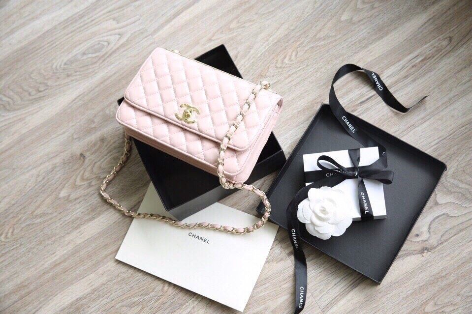 Túi xách Chanel nẹp hàng chuẩn F1 size 22cm