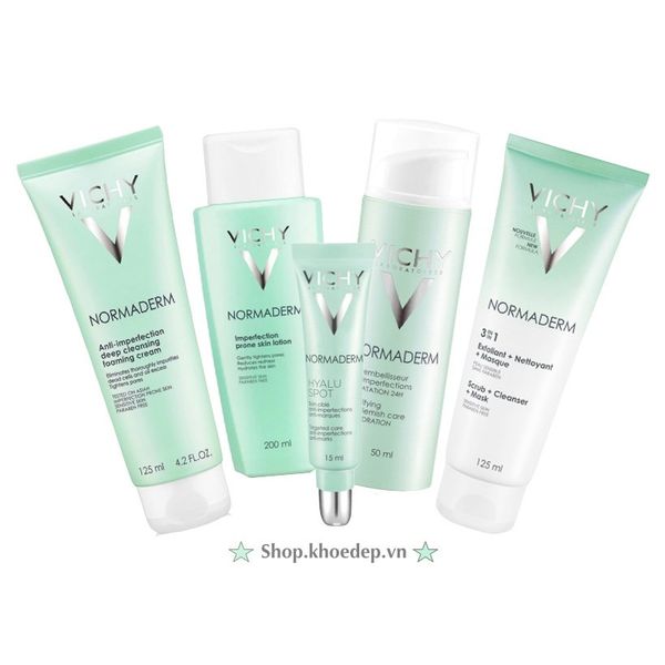 bo san pham tri mun Normaderm vichy