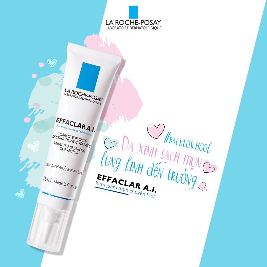 kem tri mun chuyen biet la roche posay effaclar ai 15ml