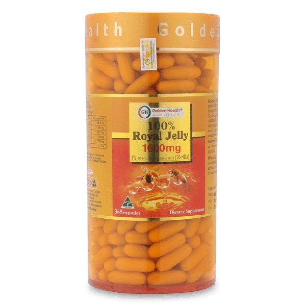sua ong chua golden health royal jelly 1600mg 365 vien