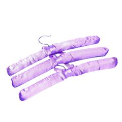 Bộ 3 móc treo quần áo bọc vải Satin thời trang