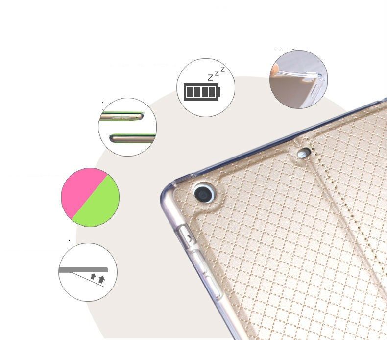 iPad mini 1-2-3 - Bao da cao cấp KAKU 2 màu mẫu Change (Đỏ nâu - Đen)