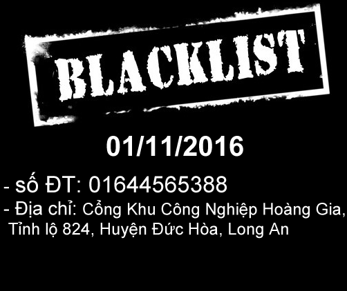 Blacklist : 01644565388 lừa đảo đặt hàng